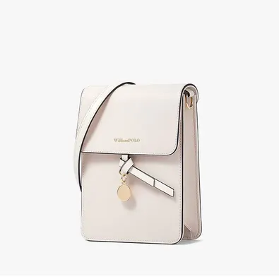 Sleek Alabaster Women's Hand Bag
