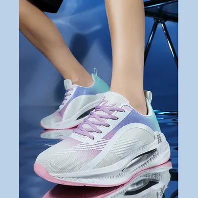 Men's Popcorn Sole Air Cushion Running Shoes - Trendy Sports Sneakers