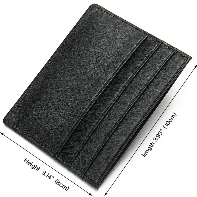Genuine Leather Card Holder – Ultra-Light, Wear-Resistant, Minimalist Design