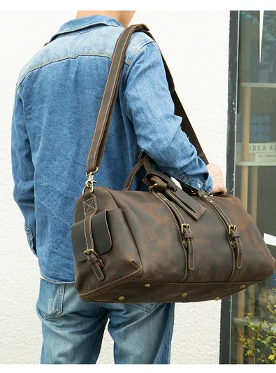 GENUINE LEATHER HIGH END TRAVEL BAG GB-MR4016