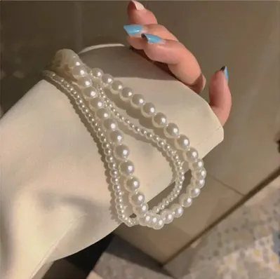 Double Layer Pearl Necklace ( Small Size) 
