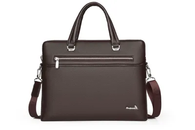 Men’s Trendy Leather Business Laptop Bag