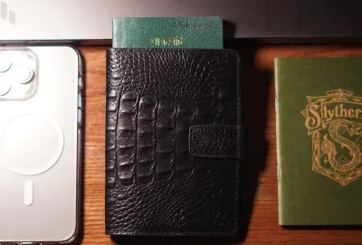 Passport Holder Black 