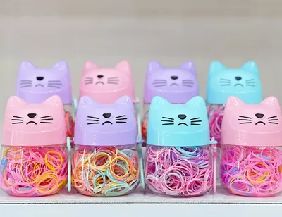 Elastic Colorful Cute Rubber Hair Bands (1 pc)