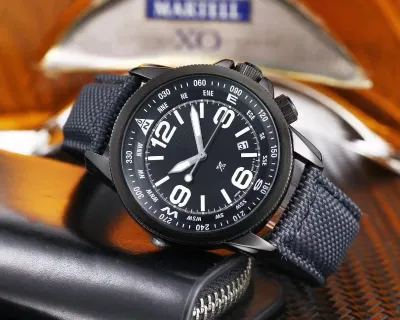 Adjustable Inner Ring Casual Watch 