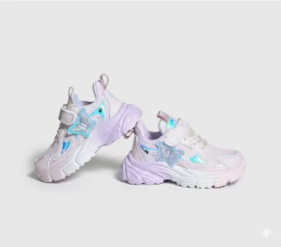 Butterfly Light-Up Sneakers For Girls– Pink & Blue