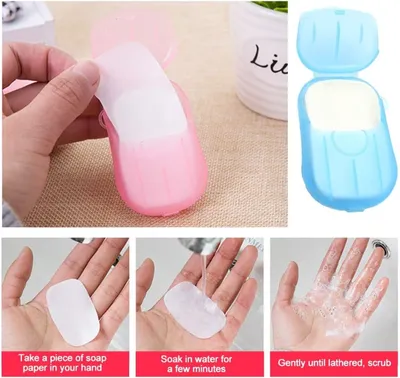 Travel Portable Hand Washing Mini Soap (2 pc)