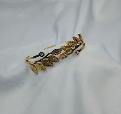 Classic Stainless Steel Leaves Charm Bracelet