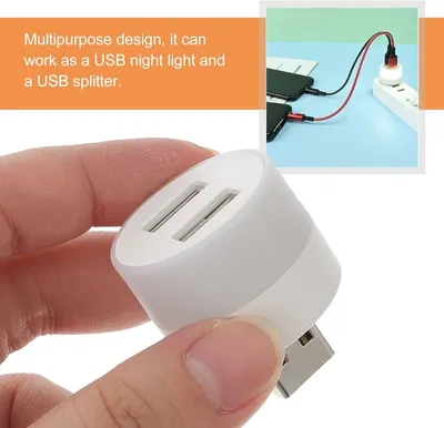 USB Plug Lamp Small LED Night Light (1 pc)