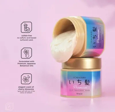 Kracie Ichikami Premium Hair Treatment Mask 200g	