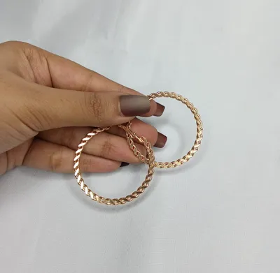 Love Shaped Heart Design Hoop Earrings Set ( 6 Pairs )