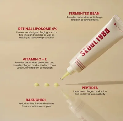 KSECRET - SEOUL 1988 Eye Cream : Retinal Liposome 4% + Fermented Bean (30ml)