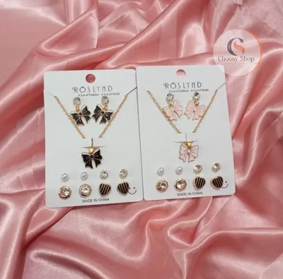 Retro Charming Bowknot Jewelry Set (11 pcs)