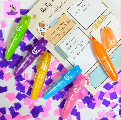 6pcs Baobao Highlighter Pen Box 