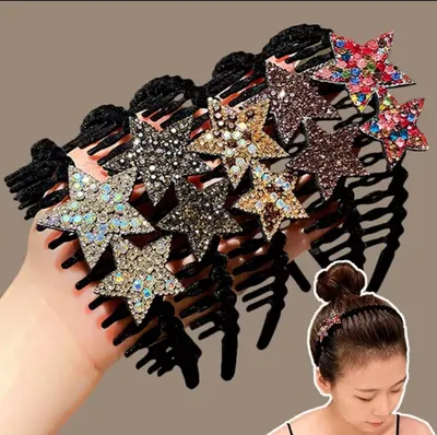 Glitter Rhinestone Stars Sequins Headbands for Women