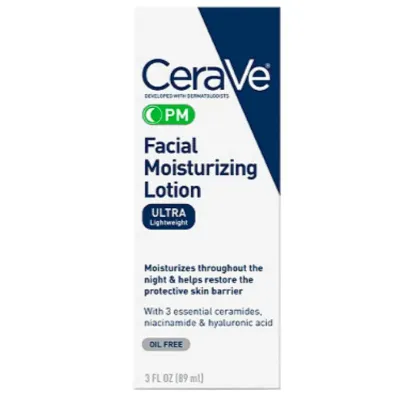 CeraVe PM Facial Moisturizing Lotion Normal to Dry Skin (USA) - 89ml
