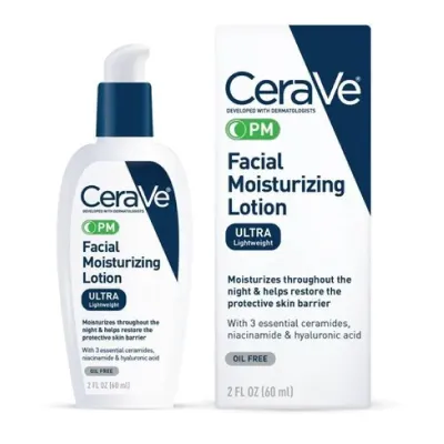 CeraVe PM Facial Moisturizing Lotion Normal to Dry Skin (USA) - 60 ml (without box)