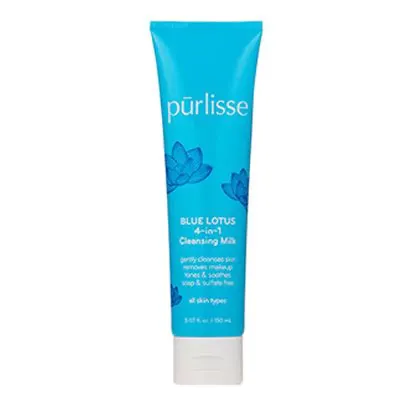 Purlisse Blue Lotus 4-in-1 Cleansing Milk (100ml)
