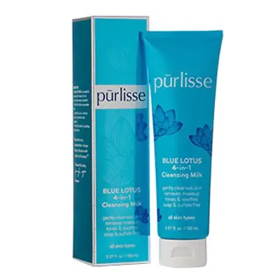 Purlisse Blue Lotus 4-in-1 Cleansing Milk (100ml)