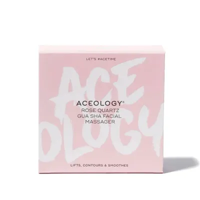 Aceology Rose Quartz Gua Sha Facial Massager