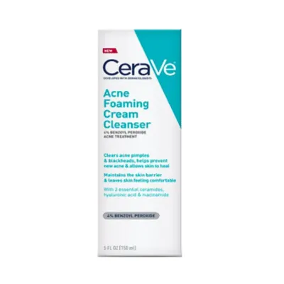 Cerave Acne Foaming Cream Cleanser BPO 4% (150ml)