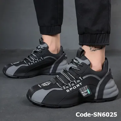 New Sports Men's High-top Sneakers Black STK