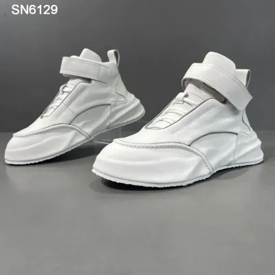 Genuine Leather High Top Sneakers