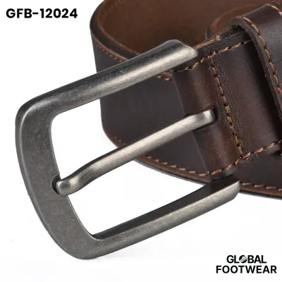 Italian vegetable tanned first layer cowhide Belt Men's