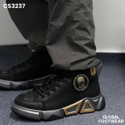 Thick Soles Leather Men's  Casual Trendy Shoes 