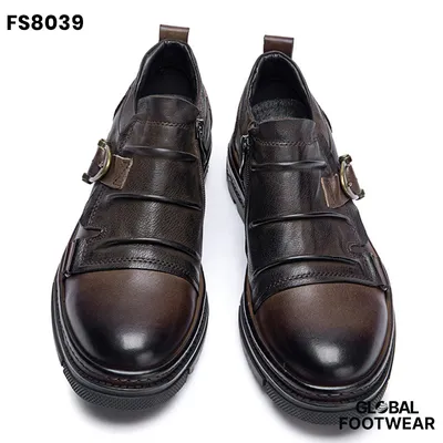 Vintage Bear board Round Toe European Style Formal Shoes