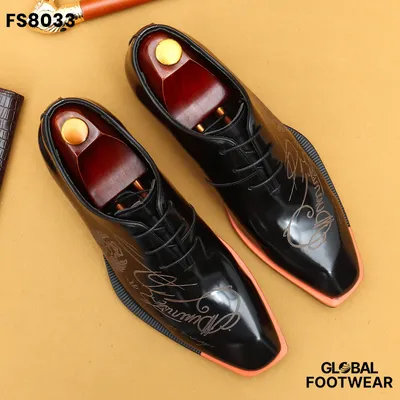 Foreign Trade British Carved Business Explosions Formal shoes