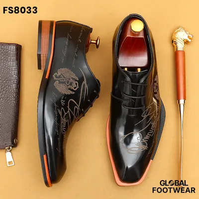 Foreign Trade British Carved Business Explosions Formal shoes