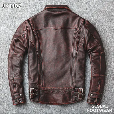 Armitage  Red Brown Vintage Leather Men's Tuxedo Jacket