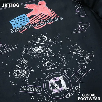 Embroidery motorcycle leather coat cowhide men's jacket