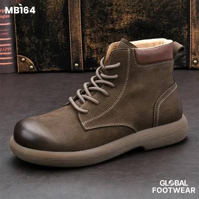 Handmade Top Layer Cowhide Vintage Martin Boots Men's
