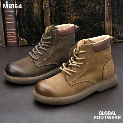 Handmade Top Layer Cowhide Vintage Martin Boots Men's