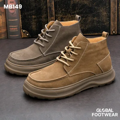 Men's Mid-Top Tooling  Genuine Leather Vintage Martin Boots