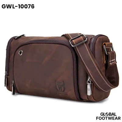 Men's Captain Cow Leather Shoulder Crossbody Travel Bag