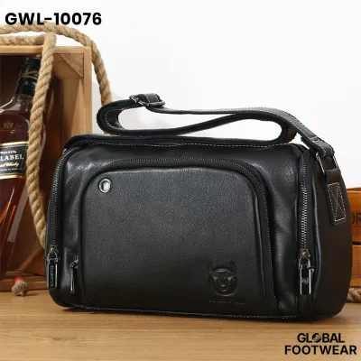 Men's Captain Cow Leather Shoulder Crossbody Travel Bag