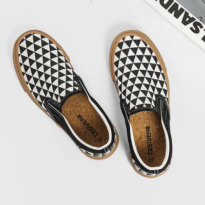 Triangle Plaid Shoes