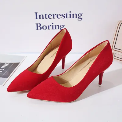Suede Single Shoes