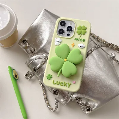 Fresh Lucky Four-leaf Clover Stand