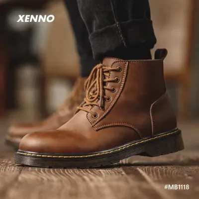 Genuine Leather Trendy Martin Boot