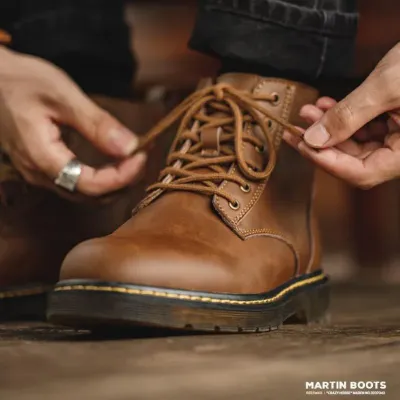 Genuine Leather Trendy Martin Boot