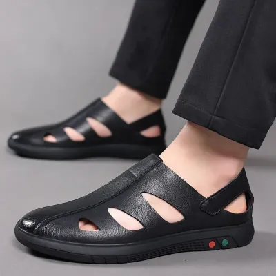 BLACK FUSION SANDAL