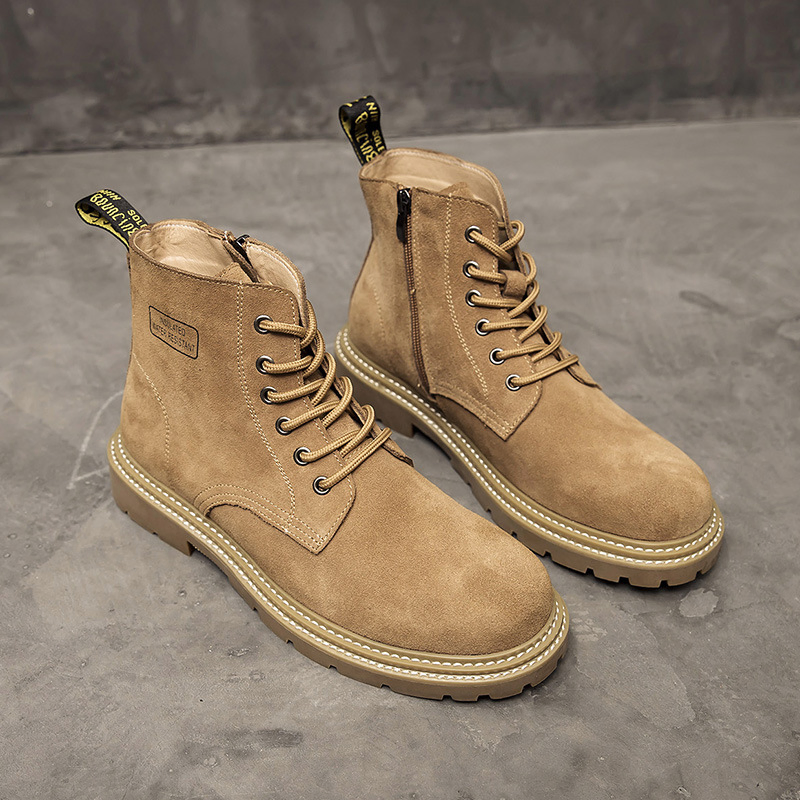 GENUINE LEATHER BRITISH HIGH-TOP RETRO BOOTS