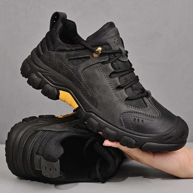 LEATHER OUTDOOR HIKING NON SLIP SPORTS SHOES