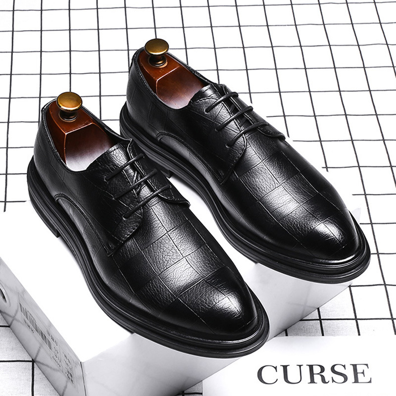 LEATHER POINTED BUSINESS MEN’S FORMAL SHOES