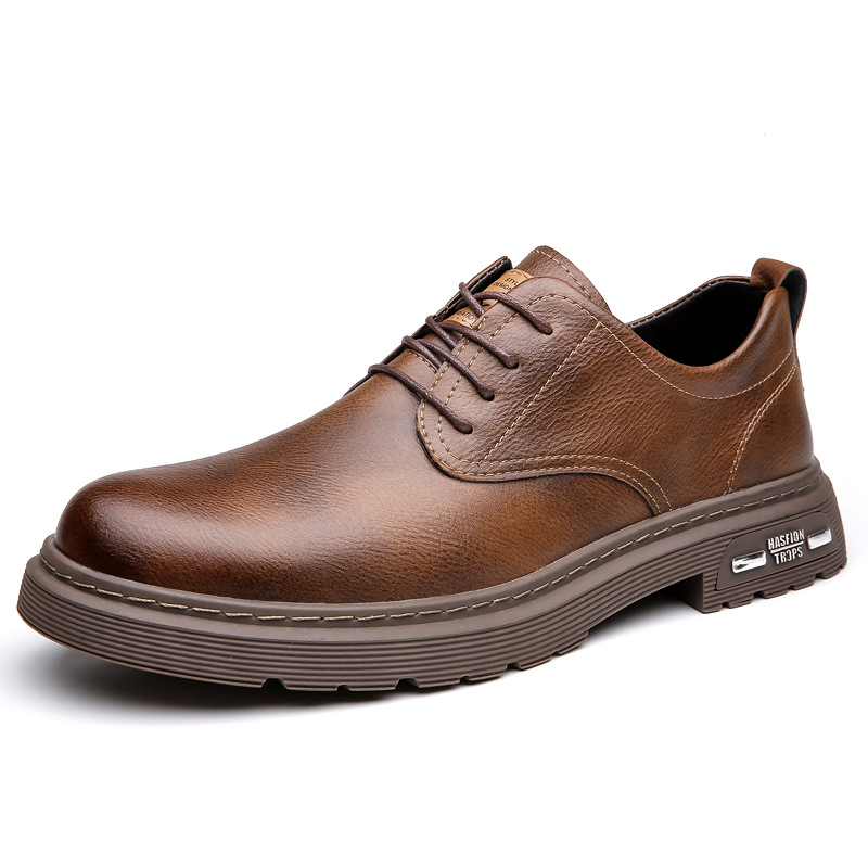 MEN'S RETRO TRENDY WORKWEAR CASUAL LEATHER SHOES 