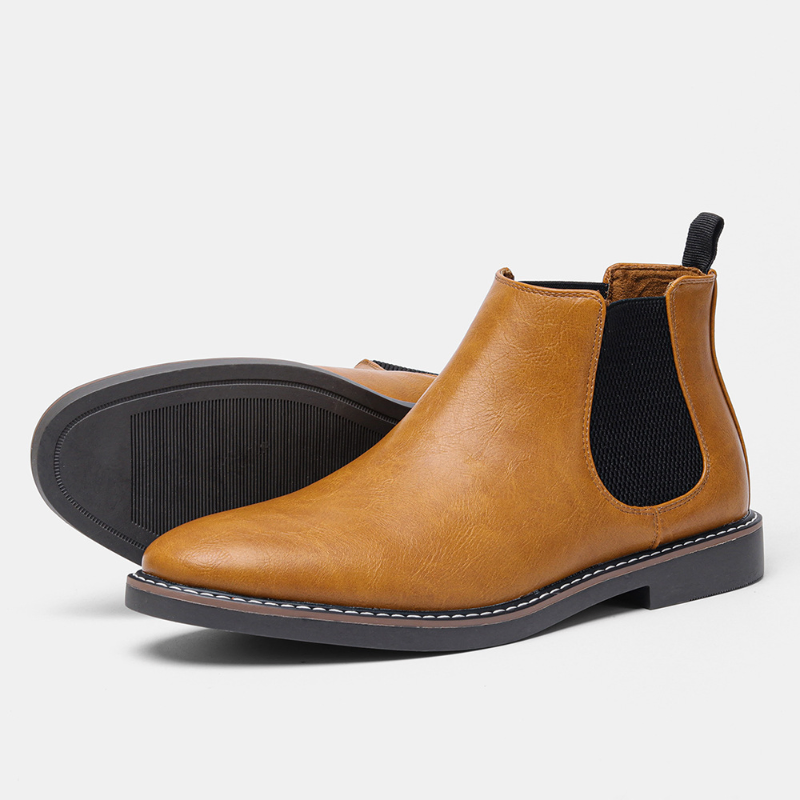 BUSINESS STYLE MEN'S FORMAL LEATHER CHELSEA BOOTS